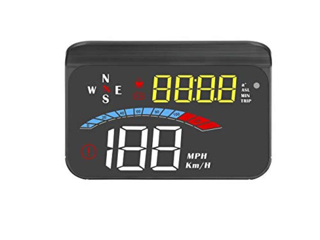 H1 Car HUD Windshield Projector Head Up Display Car Digital Speedometer Overspeed Reminder Auto Compass Navigation For All Cars