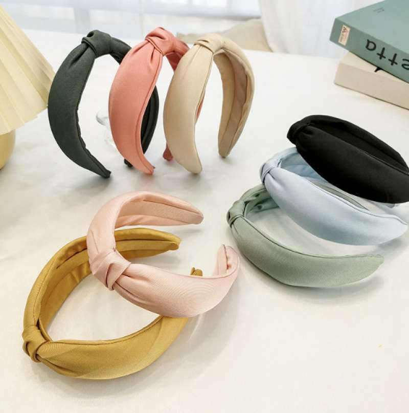 Promo BANDO BANDANA KOREA WANITA / BANDO SIMPUL SIMPLE POLOS COLORFUL