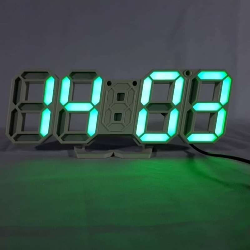 Promo Jam Dinding Digital Led Meja Unik Dan Artistik Merah / Hijau ...