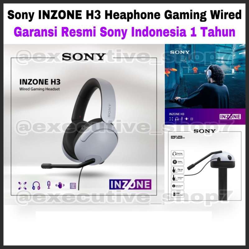 Promo Sony Inzone H3 Headphone Gaming Wired - Garansi Resmi Sony ...