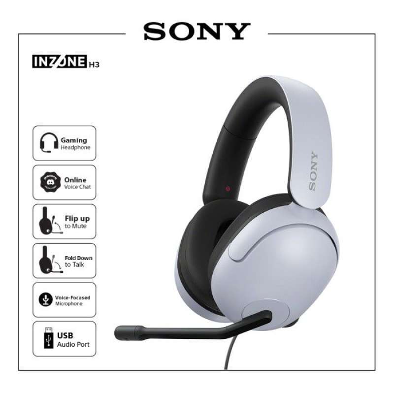 Promo Sony Inzone H3 Headphone Gaming Wired - Garansi Resmi Sony ...