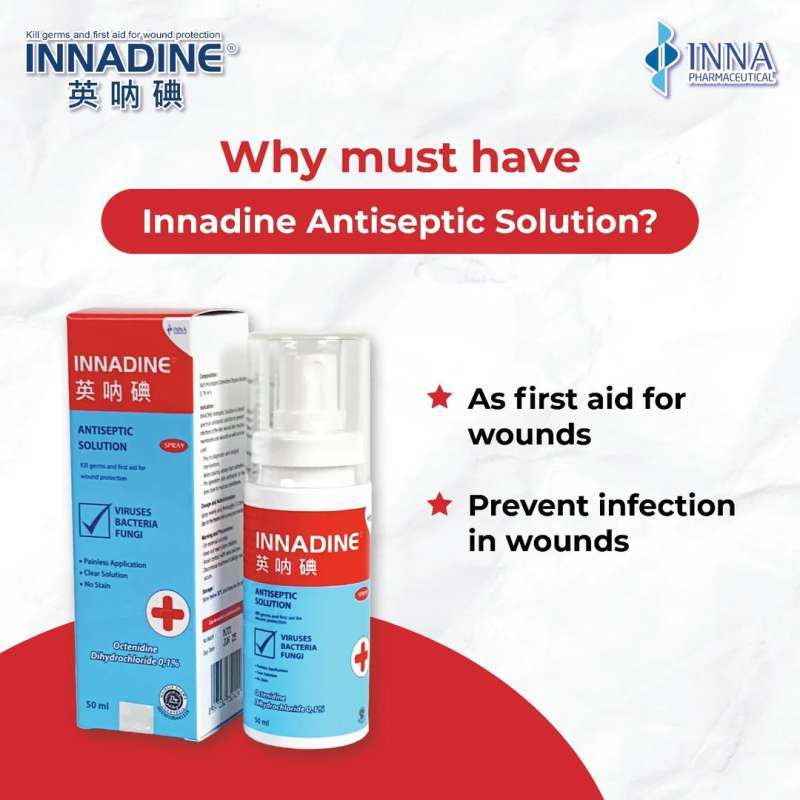Jual Antiseptic Solution 50 ml // INNADINE di Seller Lautan Berkat Anugrah Official Store
