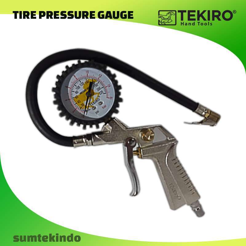 Jual TEKIRO TIRE PRESSURE GAUGE 220 PSI Alat Isi Angin dan Ukur