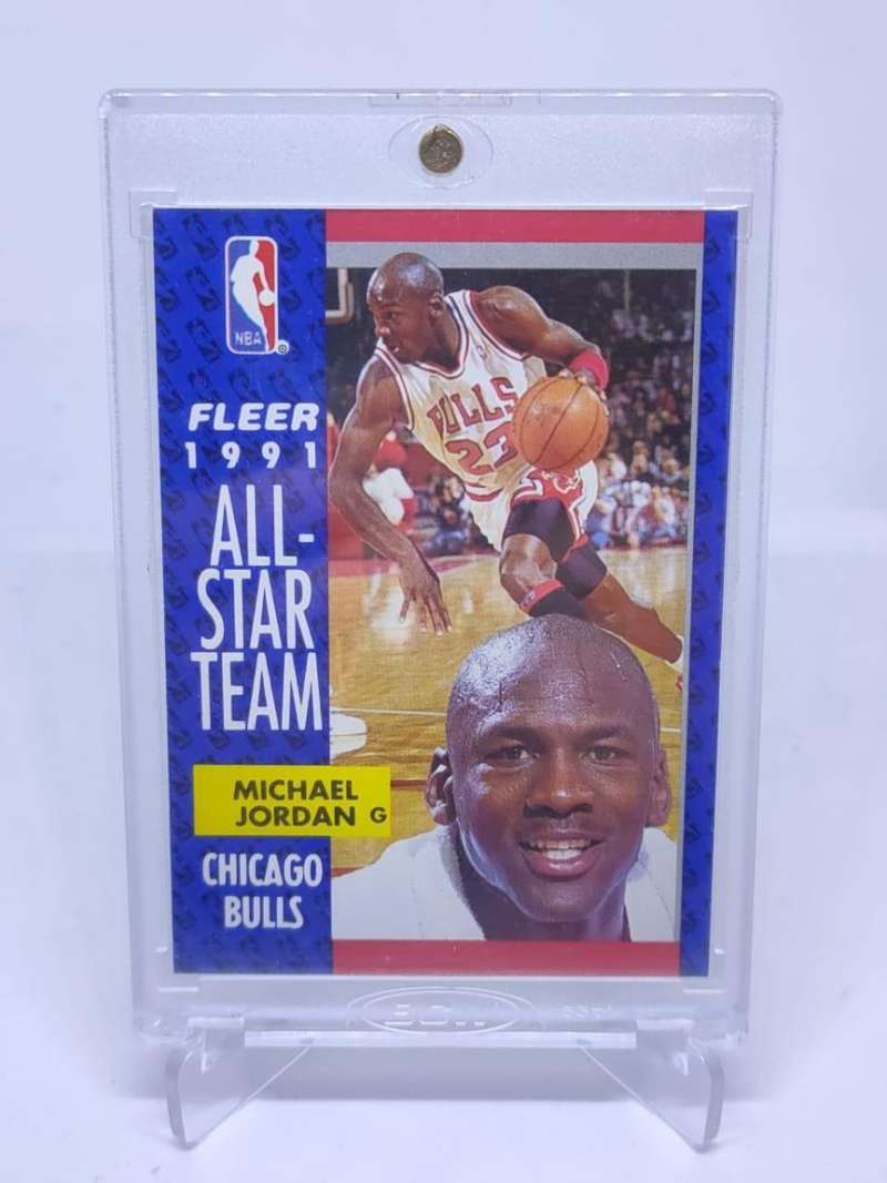 Jual ORIGINAL Kartu Basket Fleer 1991 All Star Michael Jordan CHICAGO 