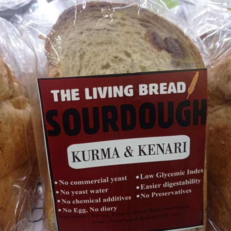 Jual Roti sourdough the living bread kurma & kenari / pics di Seller