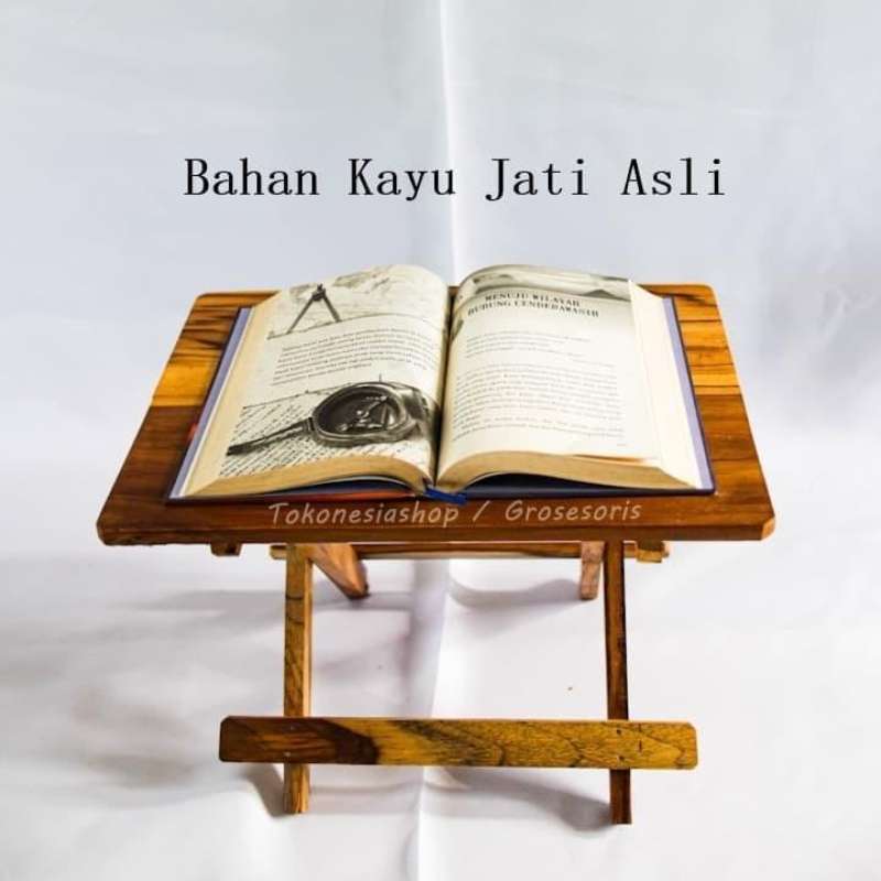 Jual Meja Lipat Belajar Anak, Meja Laptop, Meja Kerja KAYU JATI - 40 CM