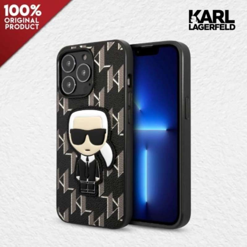 Jual Case Iphone 13 Pro / Pro Max Karl Lagerfeld Monogram Ikonik di