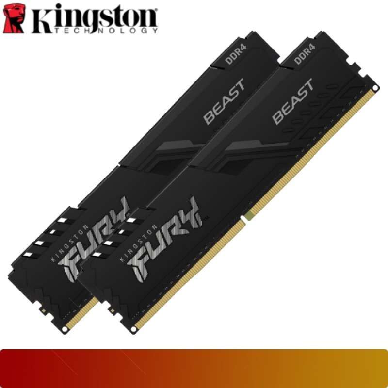 Jual KINGSTON KF432C16BBK2/16 | Fury Beast 16GB (8GB x2) DDR4 3200MHz ...