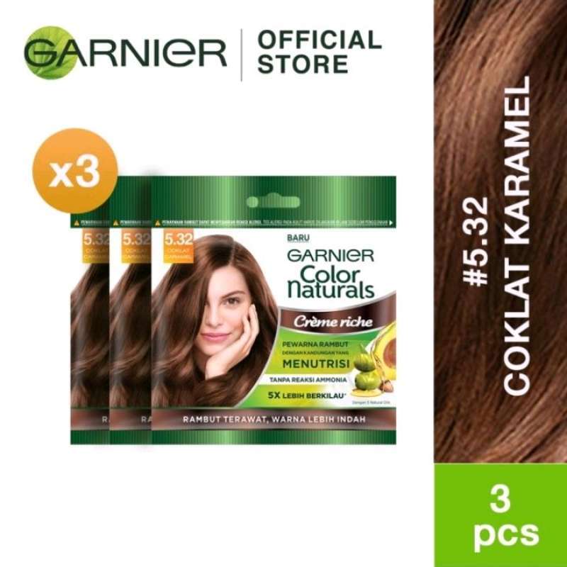 Jual Garnier Color Natural Hair Color Pewarna Rambut Coklat Karamel