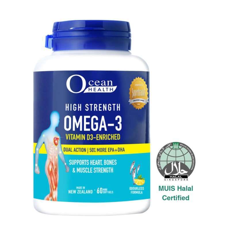 Jual Ocean Health High Strength Omega3 Vitamin D3Enriched Softgel 60s