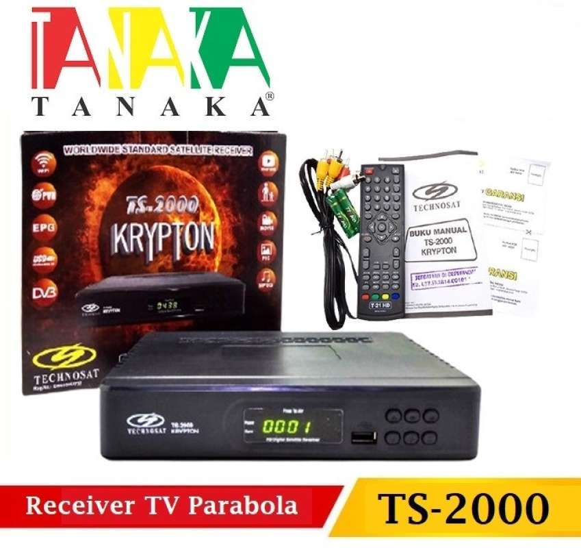 Jual Receiver TV Parabola Tanaka Krypton TS2000 DVB HD Technosat