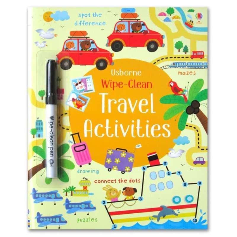 Promo USBORNE WIPE AND CLEAN TRAVEL ACTIVITIES Diskon 5 di Seller