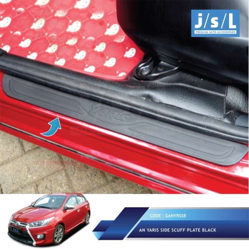 Jual All New Yaris SillPlate Samping JSL/Side Scuff Plate Black di