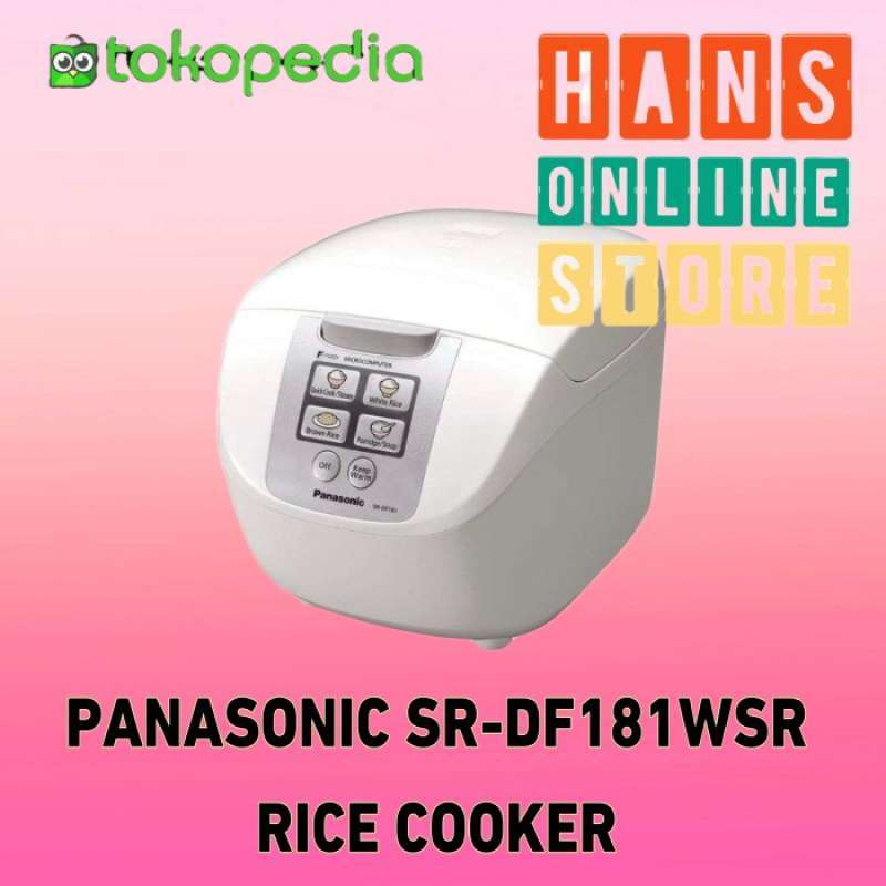 Jual PANASONIC SRDF181 Fuzzy Logic Rice Cooker White di Seller