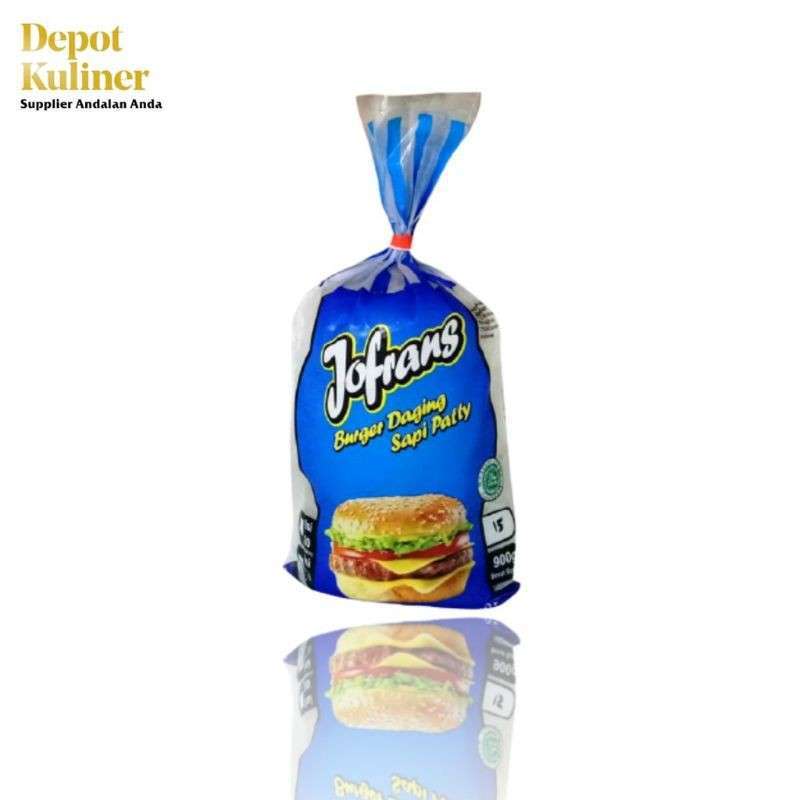 Jual Daging Beef Patties Burger Jofrans Sapi Medan 900 Gr isi 15 Slice