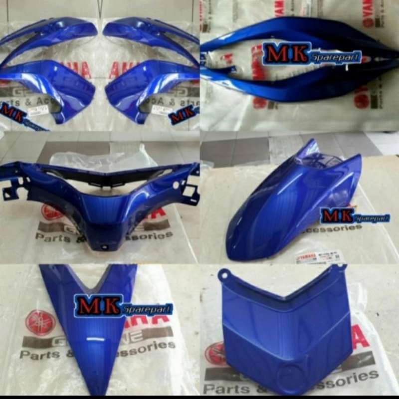 Jual PAKET FULL BODY HALUS AEROX 155 BIRU ORIGINAL YAMAHA di Seller