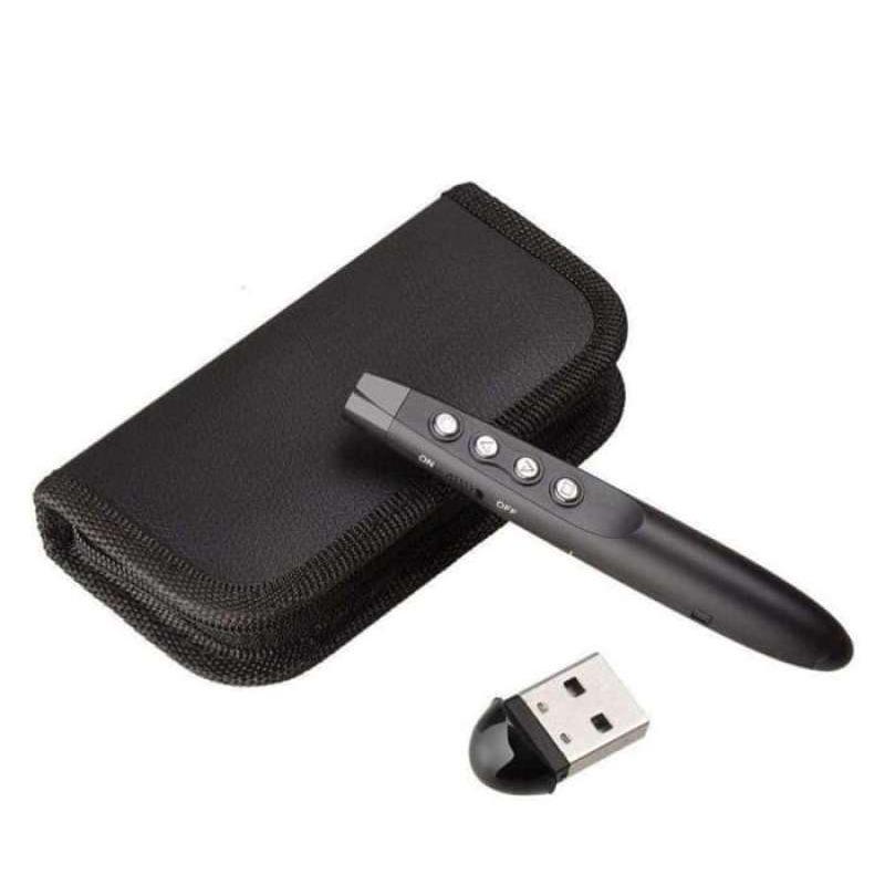 Jual Laser Pointer Red with Receiver Hitam / Laser Presenter