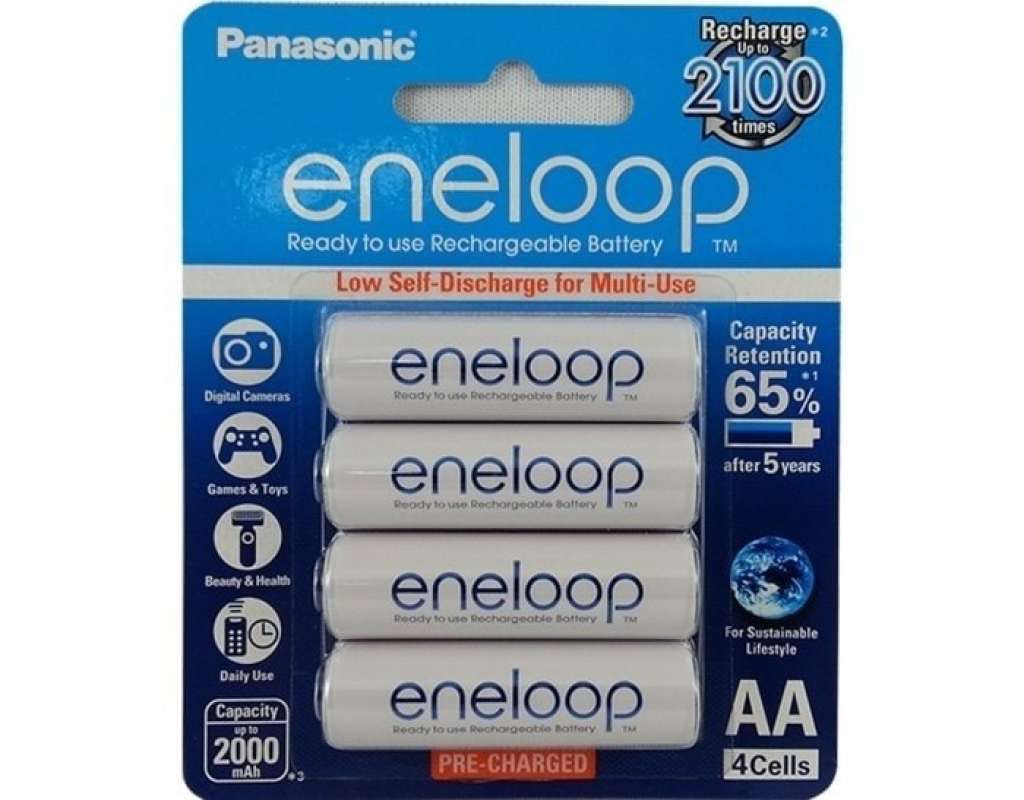 Promo Batery Eneloop Aa 2000 Mah Isi 4 Asli Diskon 5% Di Seller Blezzed ...