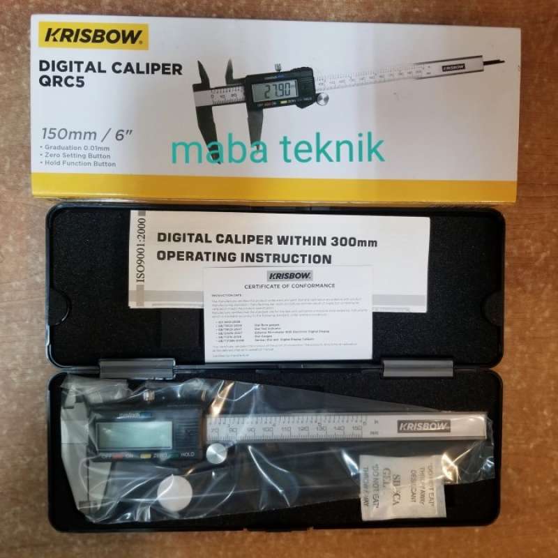 Promo Sigmat Digital Krisbow / Digital Caliper 150Mm/6In 0.01Mm Diskon
