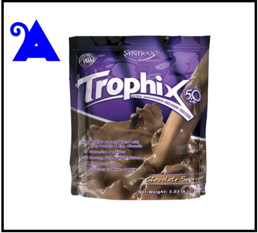 Promo Syntrax Trophix 5 Lb Lbs 5lb 5lbs Ultra Sustained Release Protein ...