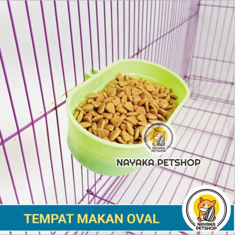 Jual Wadah Pakan Hamster Oval Piring Pakan Kucing Makan Makanan Kelinci