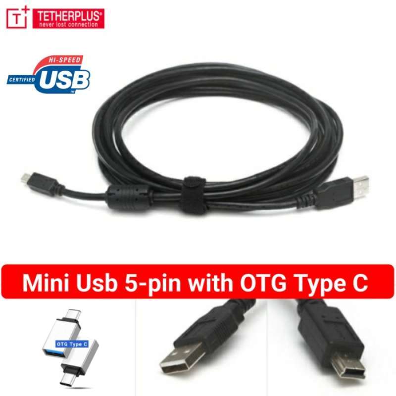 Cáp USB 2.0 Type A to Mini B 5 Pin Cable 10Ft Dài 3M Có Chống Nhiễu