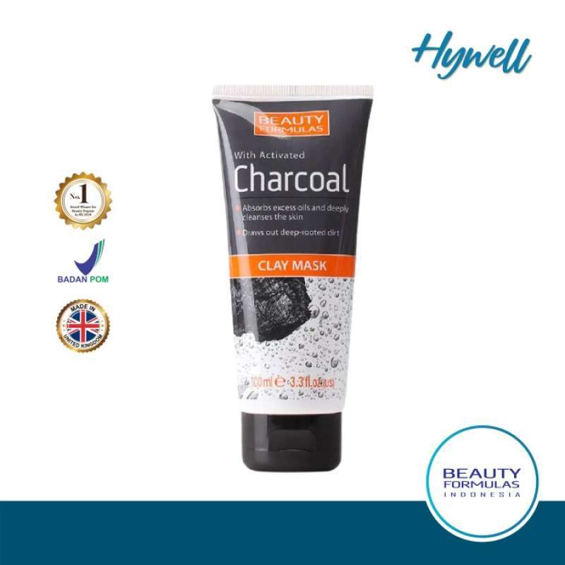 Jual Beauty Formulas Charcoal Clay Mask Masker Wajah Minyak & Jerawat