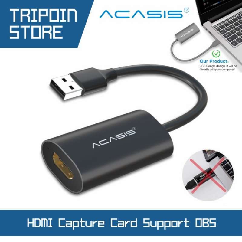 Jual HDMI VIDEO CAPTURE CARD 1080P USB GAME LIVE STREAMING YOUTUBE OBS