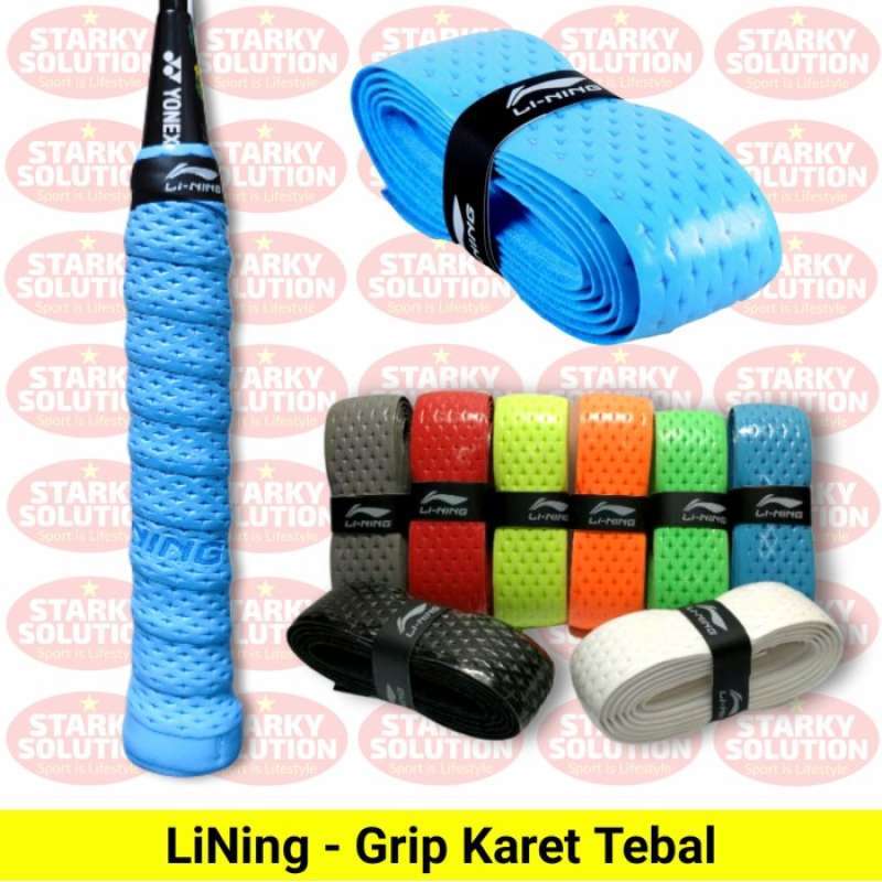 Jual GRIP KARET TEBAL LINING RAKET BULUTANGKIS BADMINTON ORIGINAL di ...