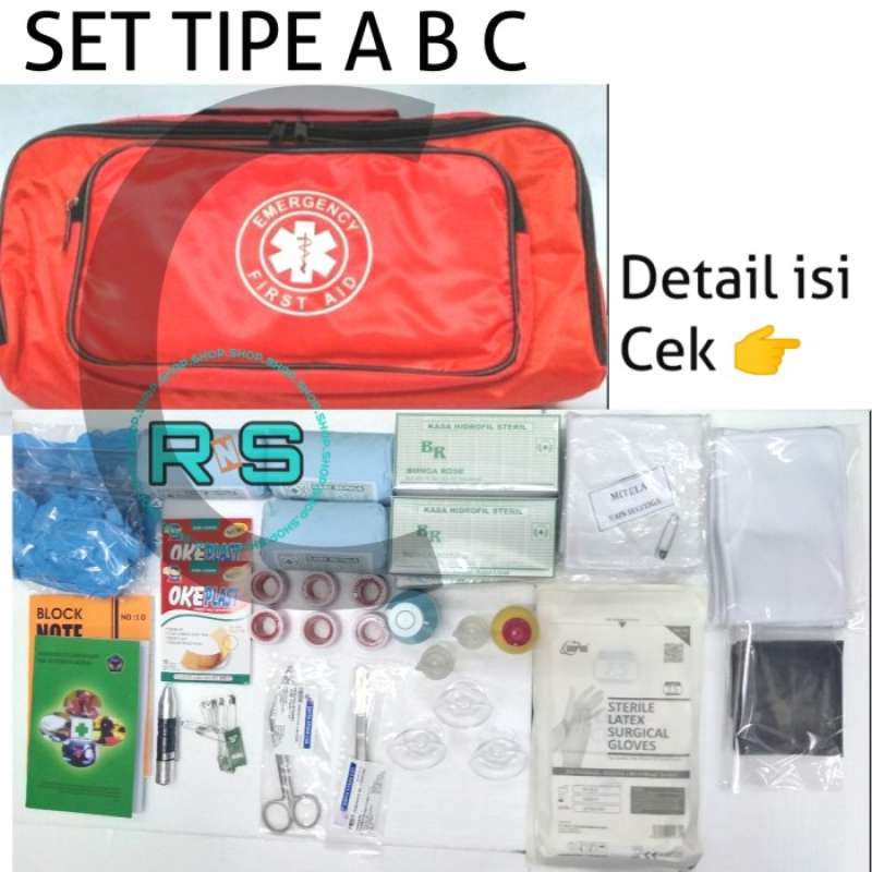 Jual Paket Tas Emergency Slempang First Aid Kit P3K Isi Tipe C Di 