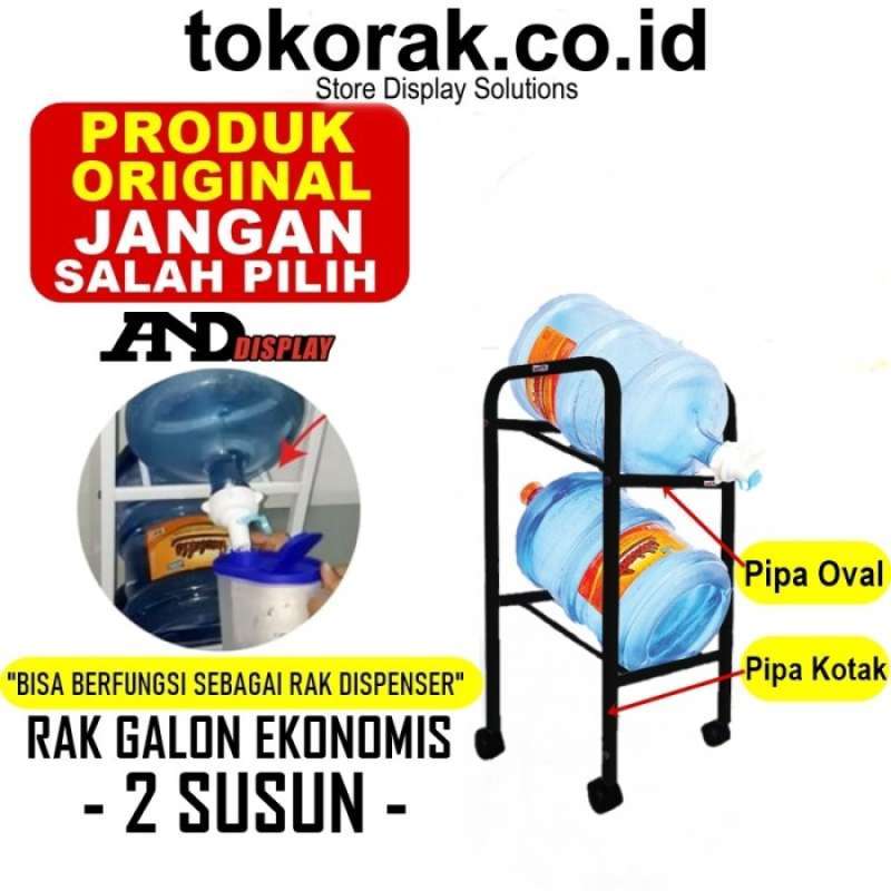 Jual Rak Galon Susun 2 - Rak Galon Air - Rak Galon Besi - Rak Dispenser