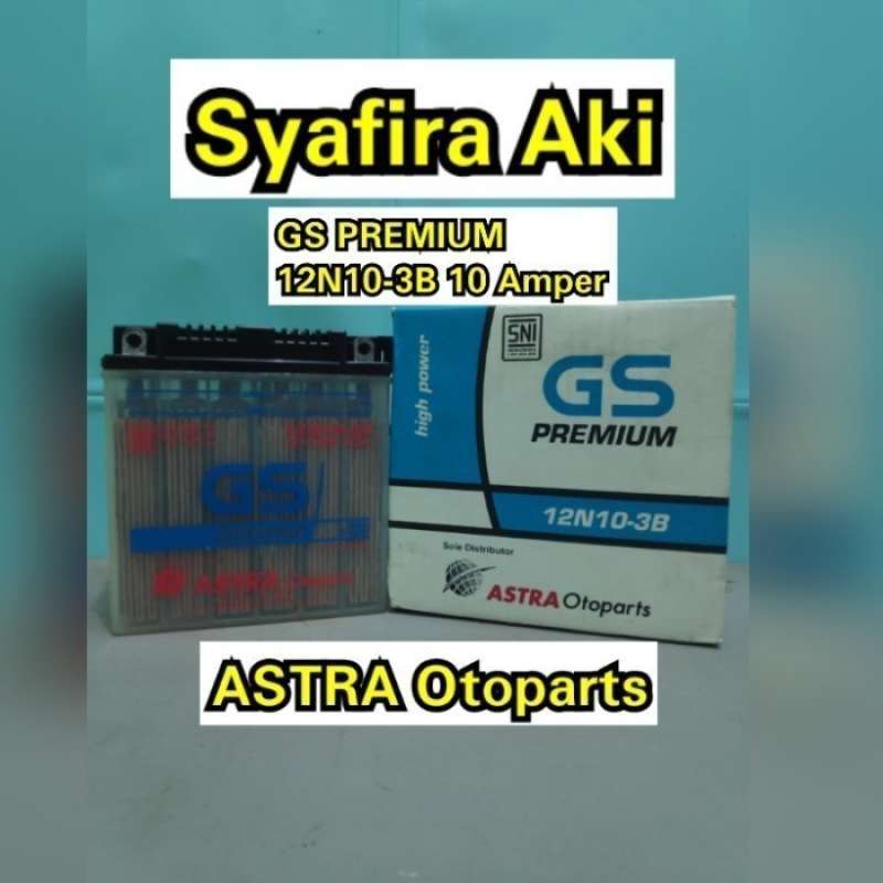 Jual AKI MOTOR VIAR RODA TIGA 12N10-3B AKI BASAHGS ASTRA ORI - Cek