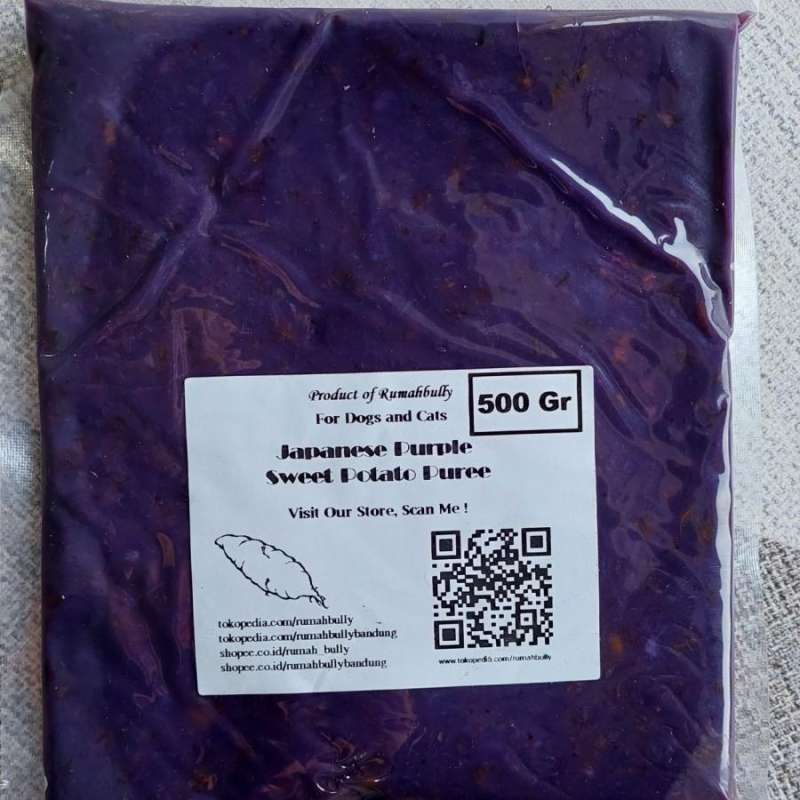 Jual Rumahbully Japanese Purple Sweet Potato Puree Dog Cat Raw Food