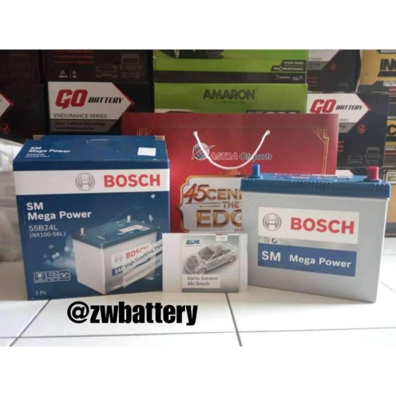 Jual Aki Mobil Suzuki Ertiga, Baleno BOSCH NS60L Aki Kering 12V / 45 Ah