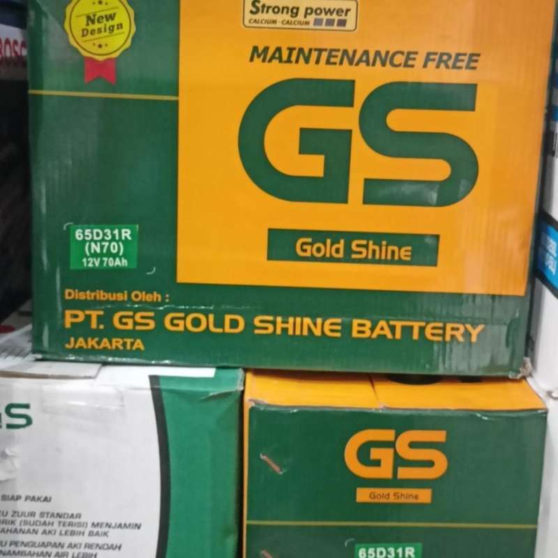 Jual Aki Kering Kijang/ GS MF N70 GoldShine / 12V70Ah / Aki Phanter