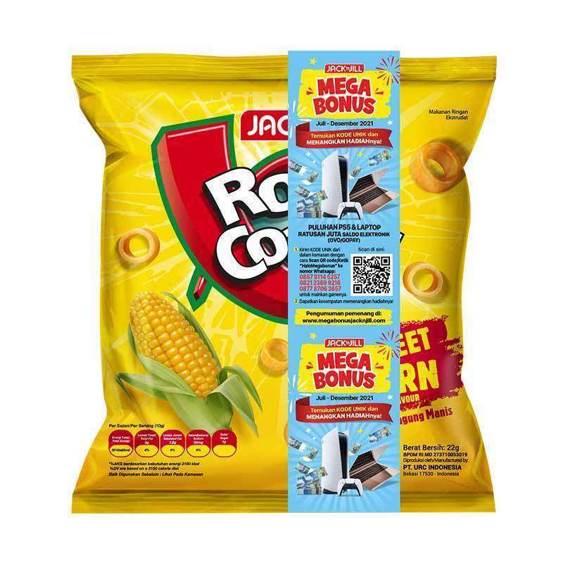 Jual WHS Jack n' Jill Roller Coaster Sweet Corn Snack [22 g] di