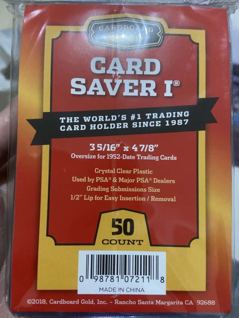 Promo Cardboard Gold Semi Rigid Card Saver 1 PSA Submission Not Ultra