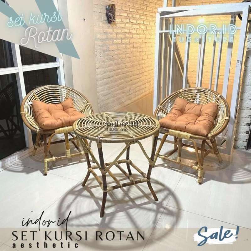 Jual Kursi Santai Teras Rotan Mewah Kursi Santai Rotan Ruang Tamu