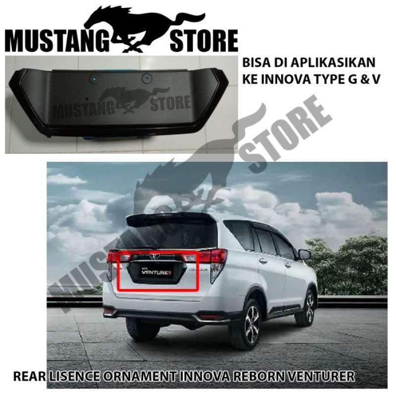 Promo REAR LISENCE ORNAMENT INNOVA REBORN VENTURER - TATAKAN PLAT NOMOR ...