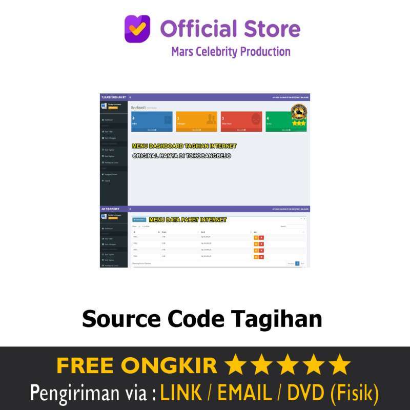 Jual Source Code Aplikasi Tagihan Internet RT RW Net Umum Online ...