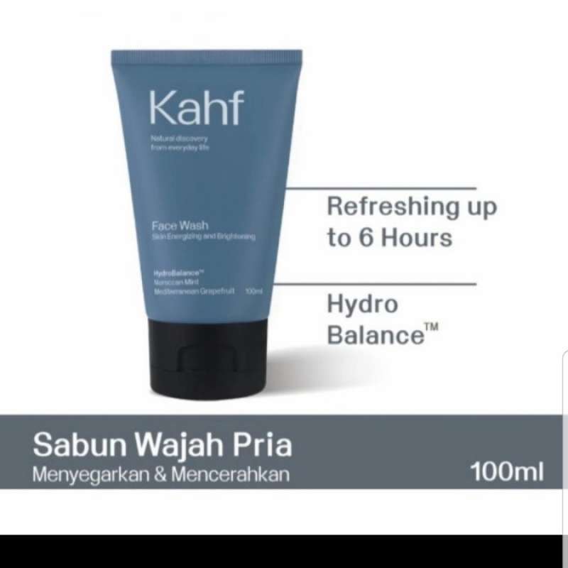 Jual Kahf Skin Energizing And Brightening Face Wash 100 Ml Biru di
