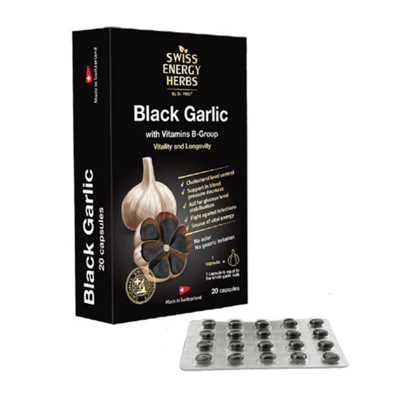 Jual SWISS ENERGY HERBS Black Garlic Obat Herbal [20 Kapsul] di Seller