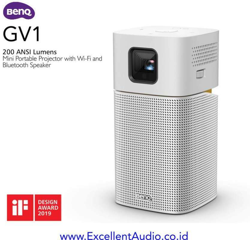 Jual BenQ GV1 Mini wireless portable projector bluetooth speaker USBC HDMI di Seller Excellent