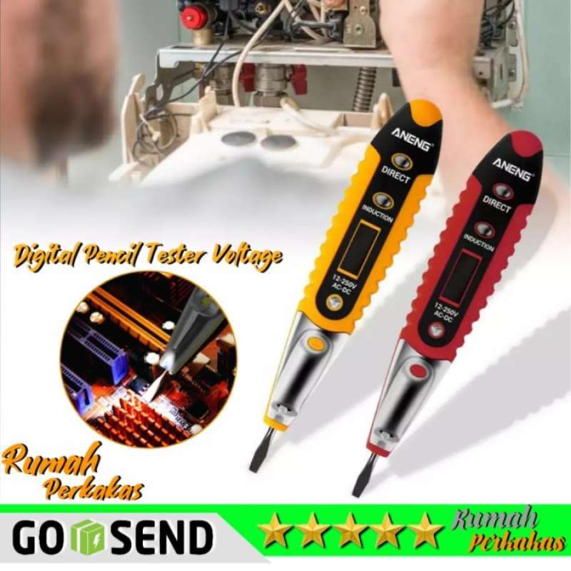 Jual Pensil Tester tespen elektrik Voltage sensir Detector AC DC 12