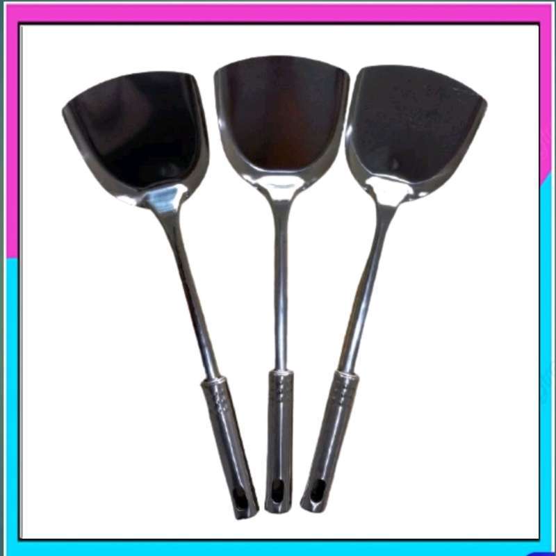 Promo Spatula Stainless Steel/Sodet Gagang Stainless Diskon 29 di