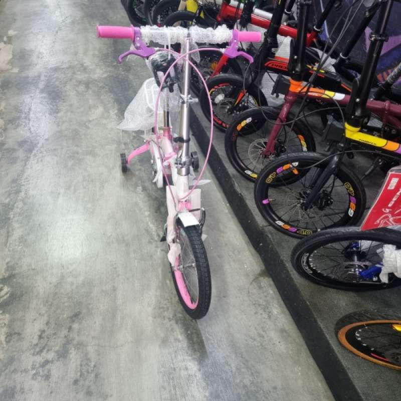 Promo Sepeda Lipat Anak Perempuan Family Violet Edisi Dora Explorer