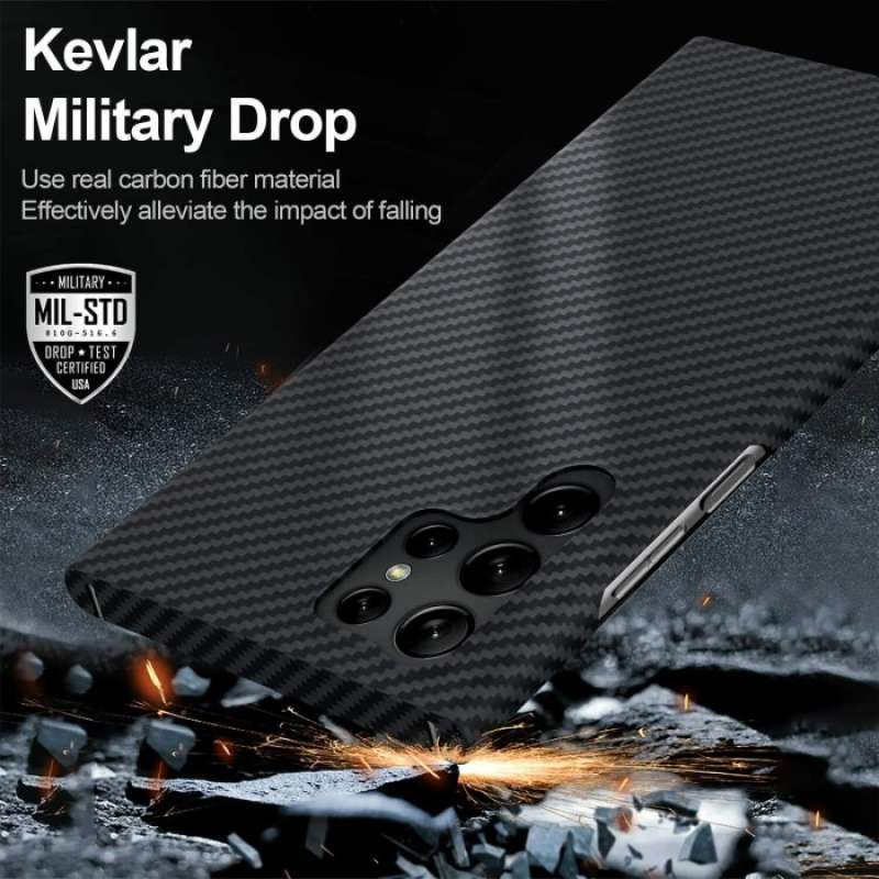 Jual Case Samsung S22 Ultra Pitaka Style Air Kevlar Aramid Carbon Fiber ...