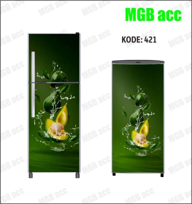 Promo Sticker Wallpaper Kulkas 1 dan 2 Pintu Motif Buah Keren Diskon 5