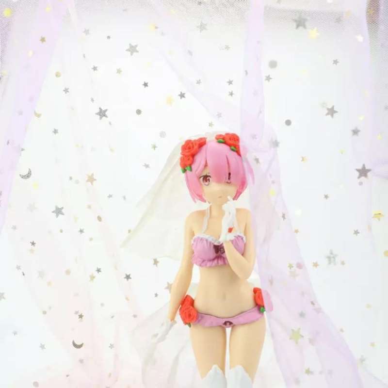 Jual ram / rem figure bikini wedding model exq re zero rezero di