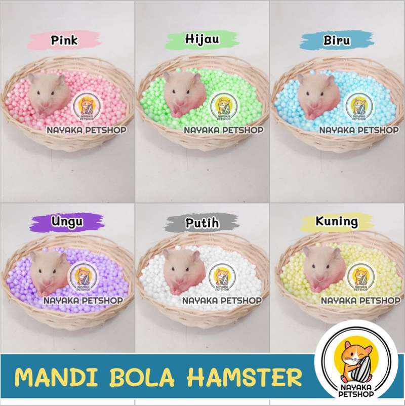 Jual Mandi Bola Mainan Hamster Sterofoam Butiran Foam Beads Warna Warni